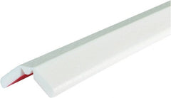 PRO-SAFE - 197" Long, Polyurethane Foam Type W Bumper Guard - White, 1" High x 2" Wide Side - Exact Tooling