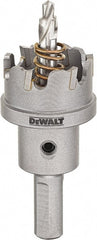 DeWALT - 7/8" Diam, 1/4" Cutting Depth, Hole Saw - Carbide-Tipped Saw, Toothed Edge - Exact Tooling