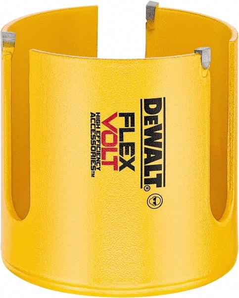 DeWALT - 2-1/4" Diam, 2" Cutting Depth, Hole Saw - Carbide-Tipped Saw, Toothed Edge - Exact Tooling