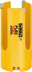 DeWALT - 1-3/8" Diam, 2" Cutting Depth, Hole Saw - Carbide-Tipped Saw, Toothed Edge - Exact Tooling