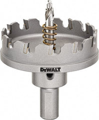 DeWALT - 2-7/8" Diam, 1/4" Cutting Depth, Hole Saw - Carbide-Tipped Saw, Toothed Edge - Exact Tooling