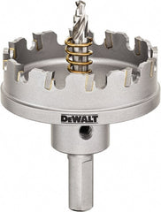DeWALT - 2-1/4" Diam, 1/4" Cutting Depth, Hole Saw - Carbide-Tipped Saw, Toothed Edge - Exact Tooling