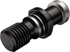 Seco - DIN40 Taper, M16x2 Thread, 15° Angle Radius, Standard Retention Knob - 2-1/8" OAL, 3/4" Knob Diam, 1.024" from Knob to Flange - Exact Tooling