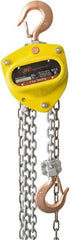 Ingersoll-Rand - 1,100 Lb Lifting Capacity, 10' Lift Height, Hand Hoist - Made from Chain, 51.3 Lb Avg Pull to Lift Rated Load, 1 Chain - Exact Tooling