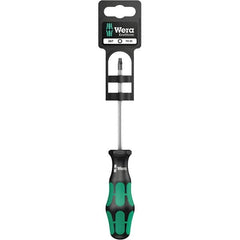 Wera - T15 Torx Driver - 3-1/8" Blade Length, 12-13/64" OAL, Ergonomic Handle, Chrome Plated Steel - Exact Tooling