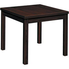 Hon - 20" Long x 24" Wide x 20" High Stationary Reception Table - Mahogany (Color), High Pressure Laminate - Exact Tooling