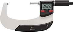 Mahr - 3"" Min Carbide-Tipped IP65 Rapid Measurement Electronic Outside Micrometer - Exact Tooling