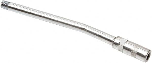 lumax - 7,500 Operating psi, 1/8 Thread, Fixed Grease Gun Rigid Extension with Coupler - NPT (M) Thread - Exact Tooling