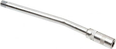 lumax - 7,500 Operating psi, 1/8 Thread, Fixed Grease Gun Rigid Extension with Coupler - NPT (M) Thread - Exact Tooling