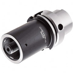 Iscar - C8 System Size, HSK100A Taper, Modular Tool Holding System Adapter - 120mm Projection, 80mm Body Diam, Through Coolant - Exact Tooling