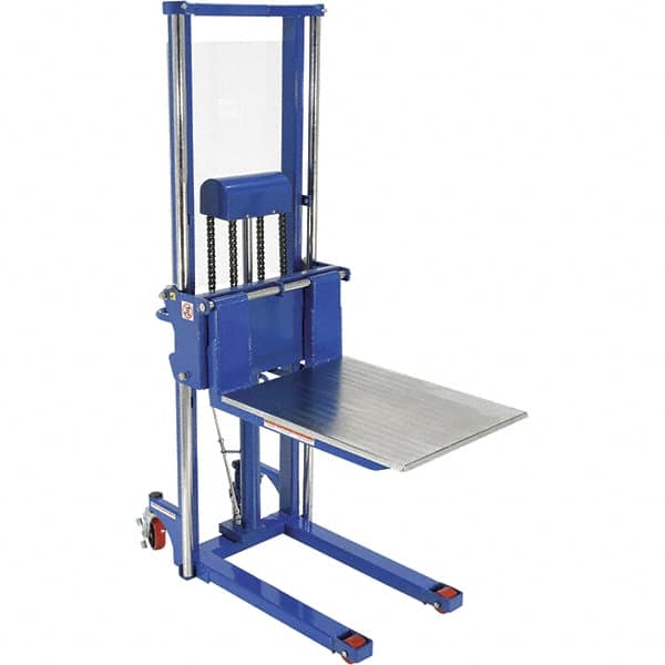 Vestil - 1,500 Lb Capacity, 63" Lift Height, Portable Workstation Manually Operated Lift - Exact Tooling
