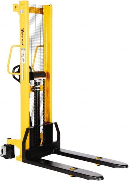 Vestil - 2,000 Lb Capacity, 63" Lift Height, Portable Workstation Manually Operated Lift - Exact Tooling