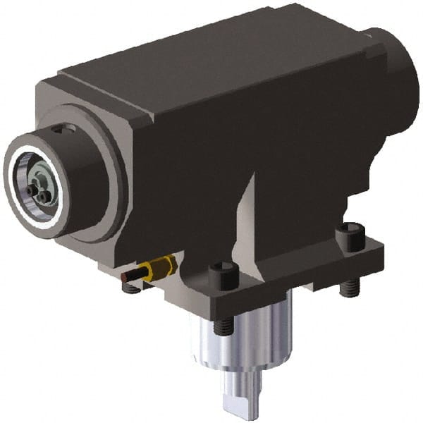 Kennametal - 5.3543" Max Cut, 59.9mm Shank Diam, Driven Tool Radial - 90mm Projection, 63mm Nose Diam, Through Coolant - Exact Tooling