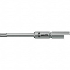 Wera - 2mm Hex Screwdriver Bit - 1/4" Drive, 44mm OAL - Exact Tooling