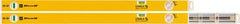Stabila - 2 Vial, 59" Long, Aluminum Expandable Level - Yellow, 2" Wide, (1) Level & (1) Plumb Vials - Exact Tooling