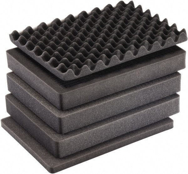 Pelican Products, Inc. - Tool Box Foam Foam Set - 14-1/2" Wide x 9-1/4" Deep x 22-5/8" High, Black, For Pelican Case 1535 - Exact Tooling