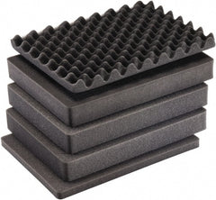 Pelican Products, Inc. - Tool Box Foam Foam Set - 13-1/4" Wide x 7-1/8" Deep x 19-3/4" High, Black, For Pelican Case 1557 - Exact Tooling