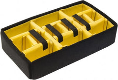 Pelican Products, Inc. - Tool Box Foam Divider Set - 14-1/2" Wide x 9-1/4" Deep x 22-5/8" High, Black/Yellow, For Pelican Case 1535 - Exact Tooling