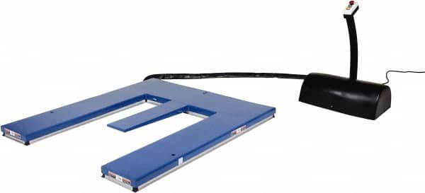 Vestil - 3,000 Lb Capacity Electric Post Electric Pallet Lifter - 4-1/4" to 33-1/2" Lift Height, 63" Platform Length x 53-1/2" Platform Width - Exact Tooling
