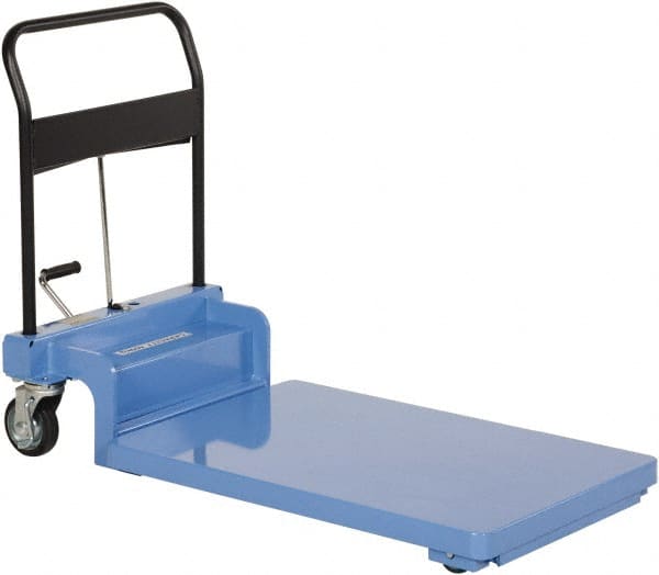 Vestil - 900 Lb Capacity Manual Scissor Lift - 3-1/2" to 24" Lift Height, 35-5/8" Platform Length x 23-3/4" Platform Width - Exact Tooling