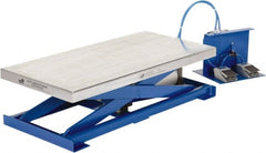 Vestil - 200 Lb Capacity Manual Scissor Lift - 11-1/4" to 29-1/2" Lift Height, 39-1/2" Platform Length x 19-1/2" Platform Width - Exact Tooling