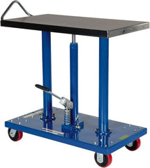 Vestil - 1,000 Lb Capacity Manual Post Work Platform - 36" to 54" Lift Height, 36" Platform Length x 20" Platform Width - Exact Tooling