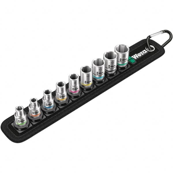 Wera - Socket Sets Measurement Type: Metric Drive Size: 1/4 - Exact Tooling