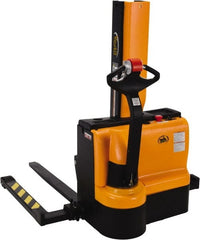 Vestil - 3,000 Lb Capacity, 45" Lift Height, Battery Powered Stacker - 1-1/2" Lowered Height, 42" Fork Length, 57" Overall Width - Exact Tooling