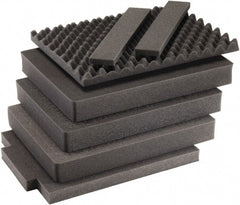 Pelican Products, Inc. - Tool Box Foam Foam Set - 13-1/4" Wide x 7-1/8" Deep x 19-3/4" High, Black, For Pelican Case 1637 - Exact Tooling