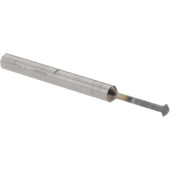 Accupro - 3/32° 3/32" Cut Diam, 0.047" Cut Width, 1/8" Shank, Solid Carbide Double-Angle Cutter - Exact Tooling