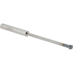 Accupro - 3/16° 3/16" Cut Diam, 0.093" Cut Width, 3/16" Shank, Solid Carbide Double-Angle Cutter - Exact Tooling