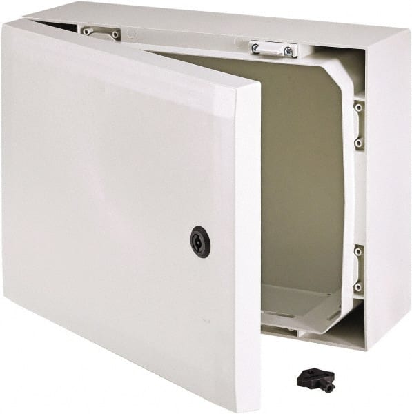Fibox - Polycarbonate Standard Enclosure Hinge Cover - NEMA 4, 4X, 5.91" Wide x 11.81" High x 7.87" Deep, Impact Resistant - Exact Tooling