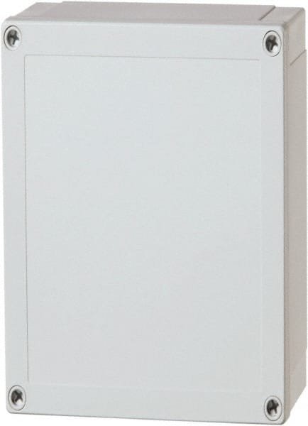 Fibox - Polycarbonate Standard Enclosure Screw Flat Cover - NEMA 1, 4, 4X, 6, 12, 13, 255mm Wide x 180 mm High x 210mm Deep - Exact Tooling
