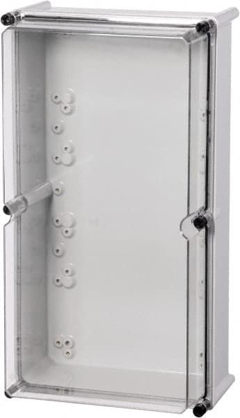 Fibox - Polycarbonate Standard Enclosure Screw Cover - NEMA 1, 3, 3S, 4, 4X, 6, 6P, 12, 5.12" Wide x 11.02" High x 11.02" Deep, Impact Resistant - Exact Tooling