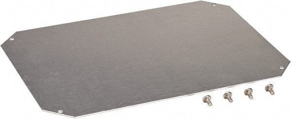 Fibox - Electrical Enclosure Galvanized Steel Mounting Plate - For Use with ARCA IEC - Exact Tooling