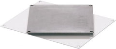 Fibox - 16" OAW x 14" OAH White Painted Electrical Enclosure Back Panel - 16" x 14" Box, Steel, Use with ARCA 16148 - Exact Tooling