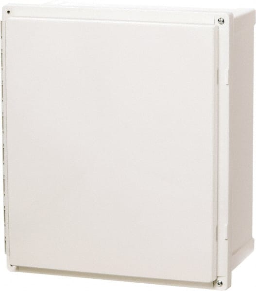 Fibox - Polycarbonate Standard Enclosure Hinge Cover - NEMA 4, 4X, 6, 6P, 12, 13, 12" Wide x 14" High x 7" Deep, Impact, Moisture & Corrosion Resistant, Dirt-tight & Dust-tight - Exact Tooling