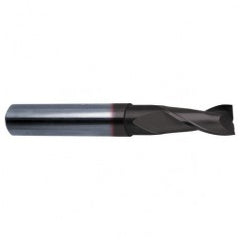 3/4 Dia. x 5 Overall Length 2-Flute Square End Solid Carbide SE End Mill-Round Shank-Center Cut-Super-A - Exact Tooling