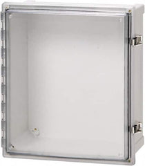 Fibox - Polycarbonate Standard Enclosure Hinge Cover - NEMA 4, 4X, 6, 6P, 12, 13, 8" Wide x 8" High x 4" Deep, Impact, Moisture & Corrosion Resistant, Dirt-tight & Dust-tight - Exact Tooling