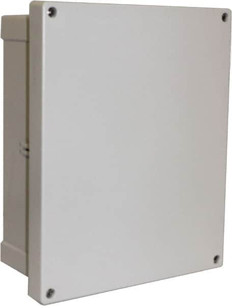 Fibox - Polycarbonate Standard Enclosure Screw Flat Cover - NEMA 4, 4X, 6, 6P, 12, 13, 12" Wide x 14" High x 6" Deep, Impact, Moisture & Corrosion Resistant, Dirt-tight & Dust-tight - Exact Tooling