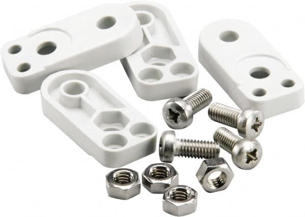 Fibox - Electrical Enclosure Polycarbonate Mounting Foot Kit - For Use with SOLID - Exact Tooling