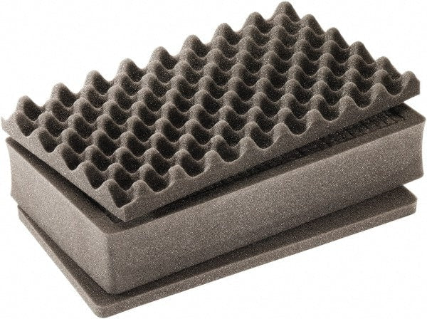 Pelican Products, Inc. - Tool Box Foam Foam Set - 14-1/2" Wide x 7-3/4" Deep x 22-5/8" High, Black, For Pelican Case 1525 - Exact Tooling
