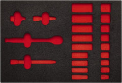 Proto - Tool Box Case & Cabinet Inserts Type: Foam Insert For Use With: J52136HTC - Exact Tooling