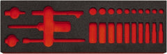 Proto - Tool Box Case & Cabinet Inserts Type: Foam Insert For Use With: J47116 - Exact Tooling