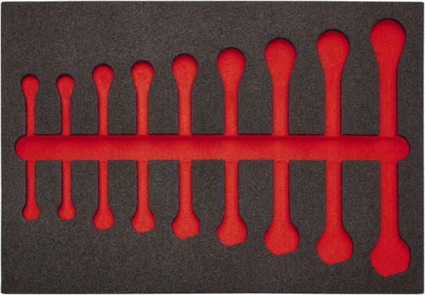 Proto - Tool Box Case & Cabinet Inserts Type: Foam Insert For Use With: JSCV-9S - Exact Tooling