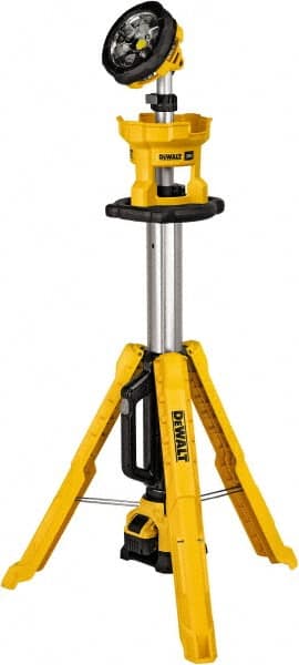 DeWALT - 20 Volts, 3000 Lumens, Cordless Work Light - Yellow, 11 hr Run Time - Exact Tooling