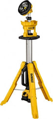 DeWALT - 20 Volts, 3000 Lumens, Cordless Work Light - Yellow, 11 hr Run Time - Exact Tooling