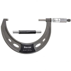 Starrett - Mechanical Outside Micrometers Minimum Measurement (mm): 100.00 Maximum Measurement (mm): 125.00 - Exact Tooling