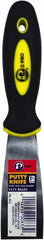 Premier Paint Roller - 1-1/2" Wide Spring Blade Steel Putty Knife - Stiff, Soft Grip Plastic Handle, 8.343" OAL - Exact Tooling