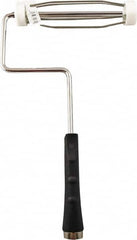 Premier Paint Roller - 7" Wide x 12-1/2" Long Heavy-Duty Birdcage Frame - Steel Frame, Plastic Handle - Exact Tooling